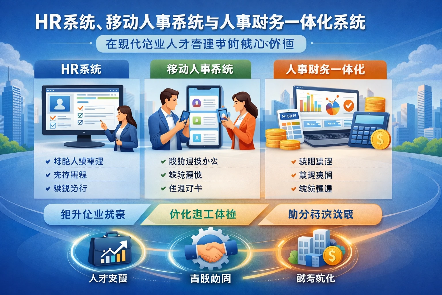 HR系统、移动人事系统与人事财务一体化系统在现代企业人才管理中的核心价值