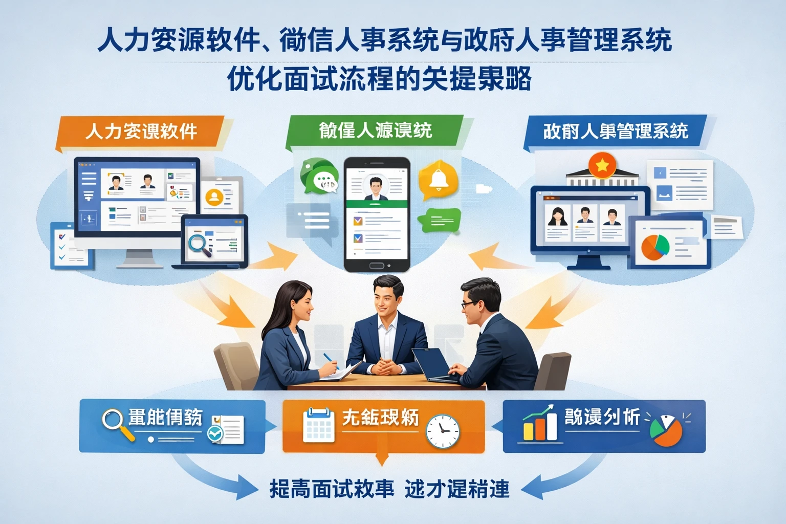 人力资源软件、微信人事系统与政府人事管理系统：优化面试流程的关键策略