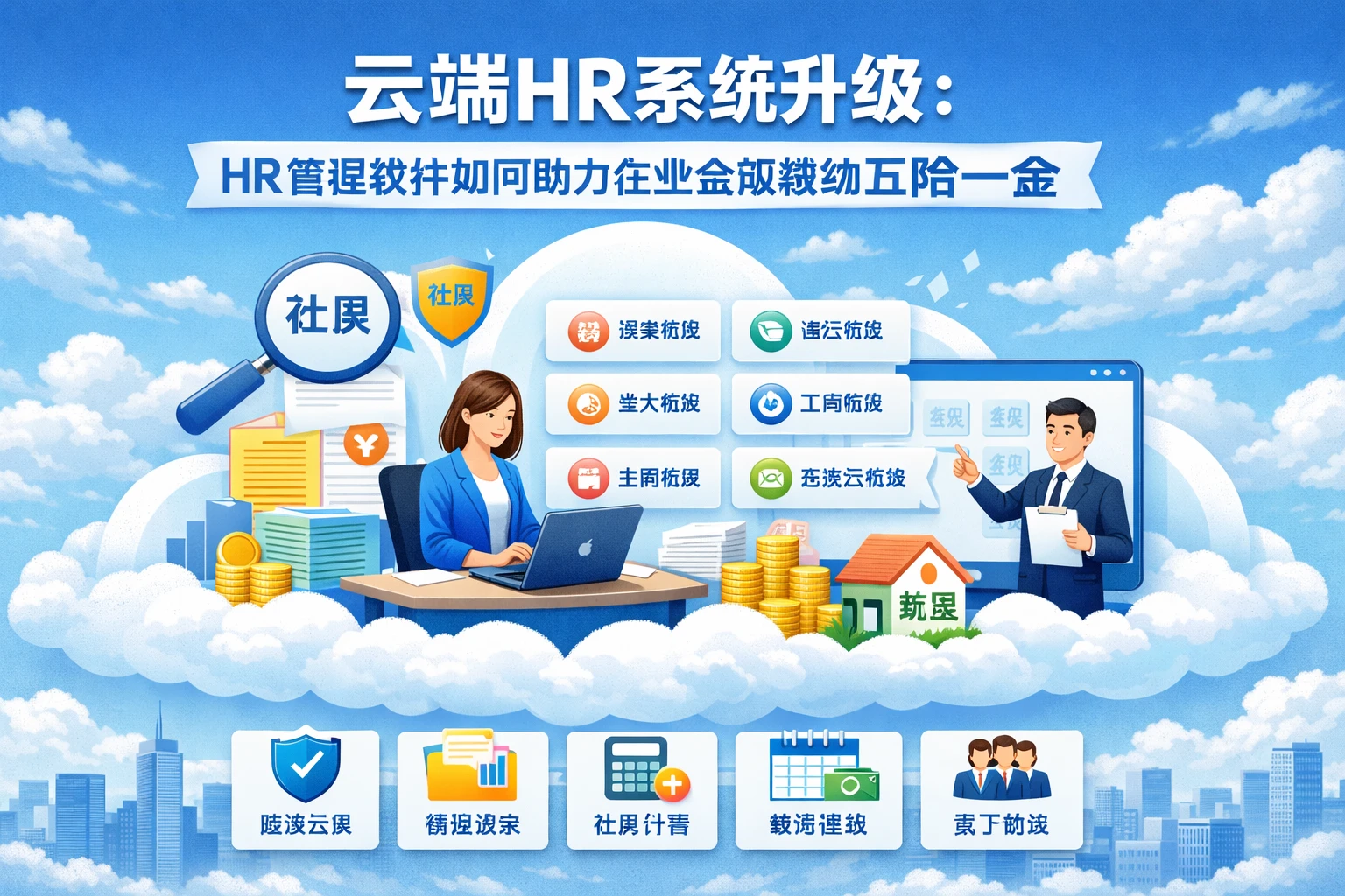 云端HR系统升级：HR管理软件如何助力企业合规缴纳五险一金