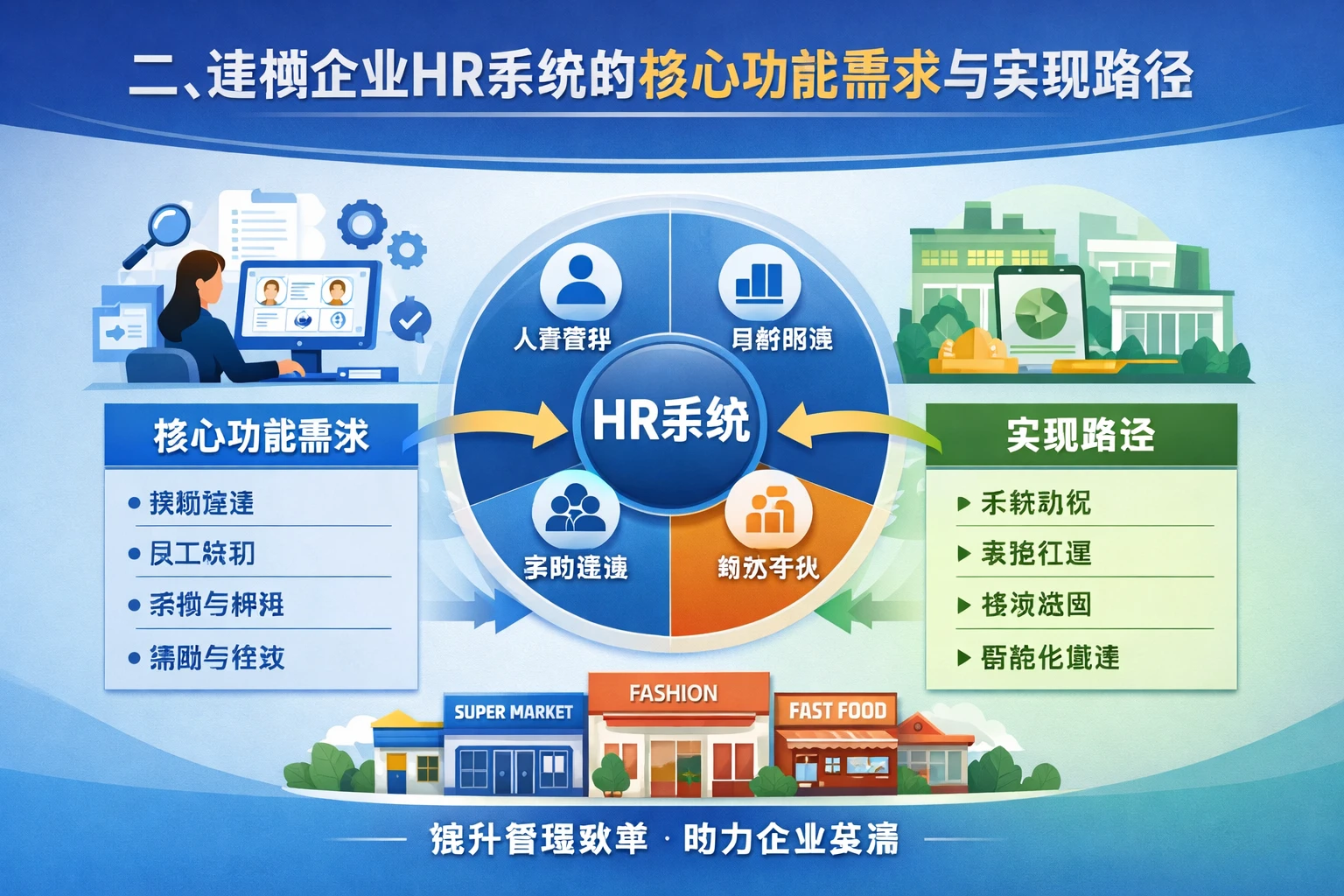 二、连锁企业HR系统的核心功能需求与实现路径