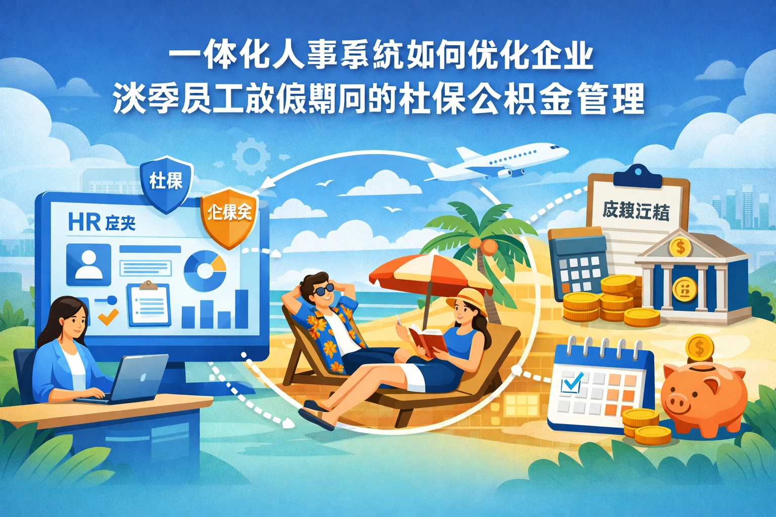 一体化人事系统如何优化企业淡季员工放假期间的社保公积金管理