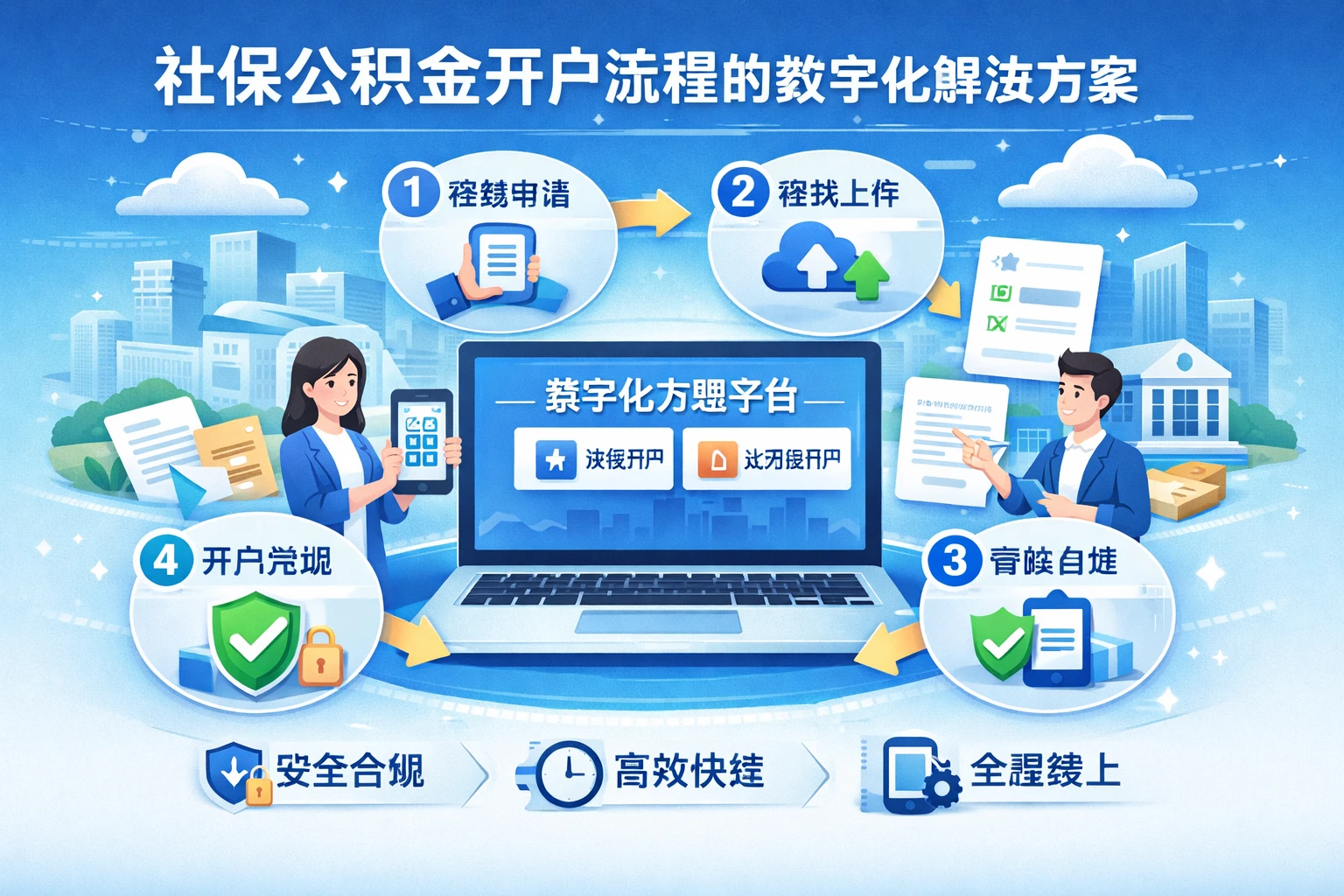 社保公积金开户流程的数字化解决方案
