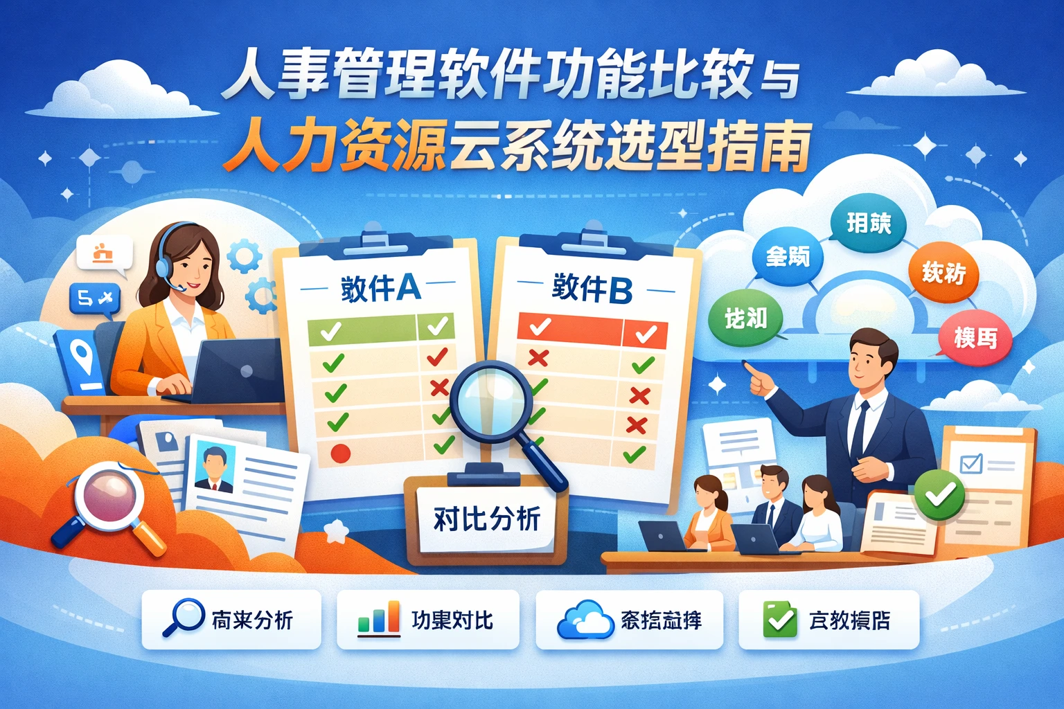 人事管理软件功能比较与人力资源云系统选型指南