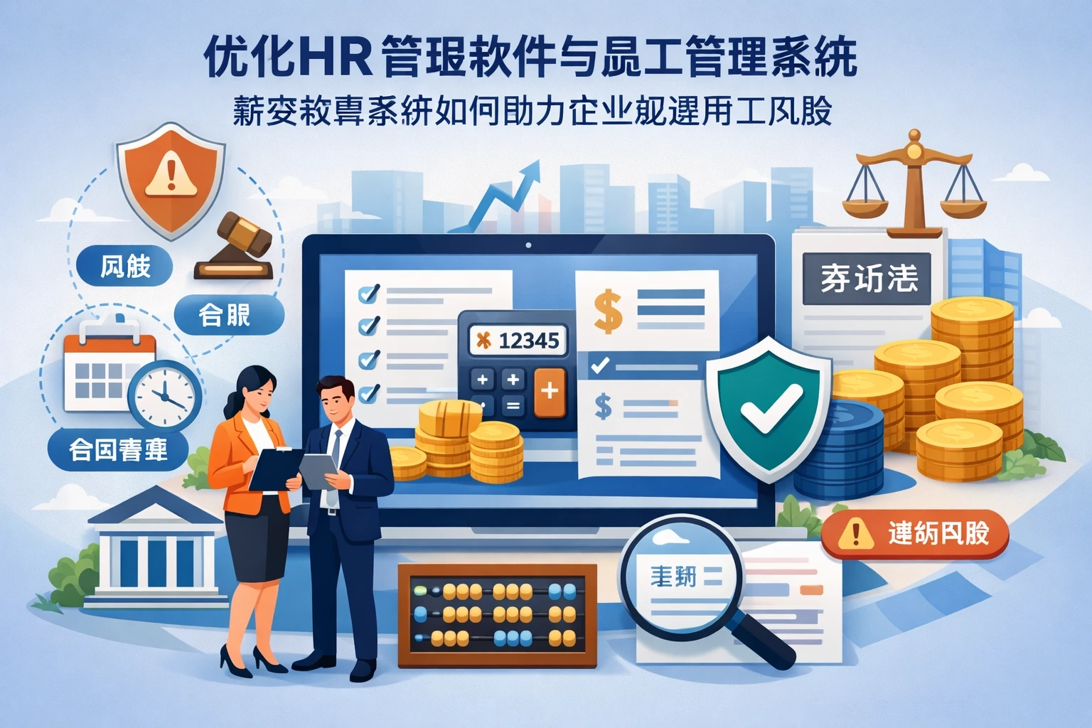 优化HR管理软件与员工管理系统：薪资核算系统如何助力企业规避用工风险