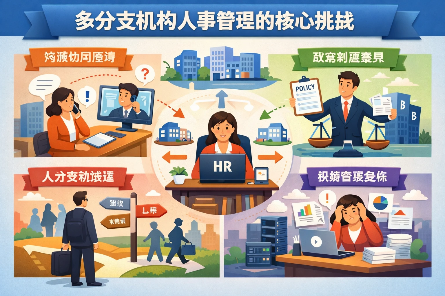 多分支机构人事管理的核心挑战