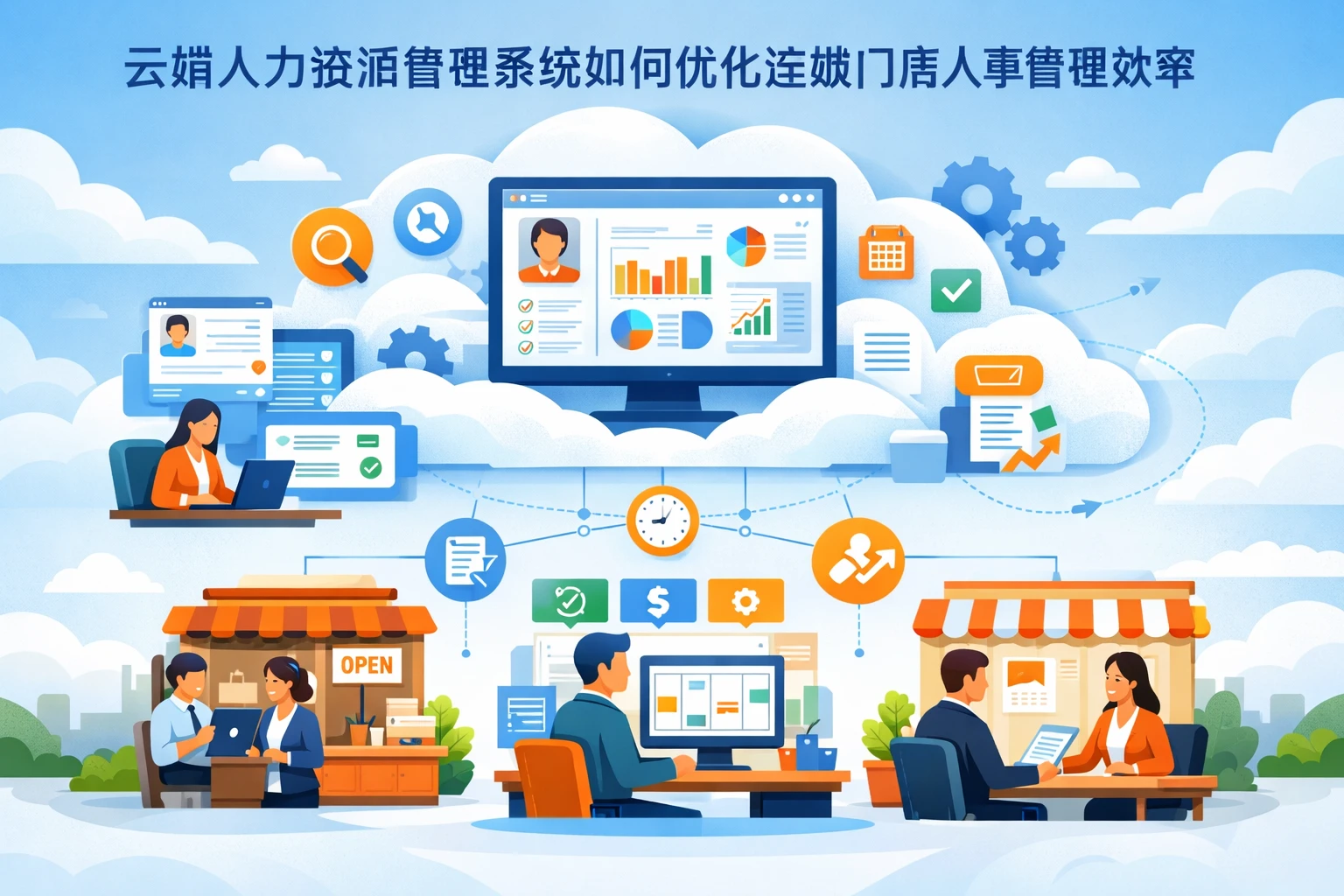 云端人力资源管理系统如何优化连锁门店人事管理效率