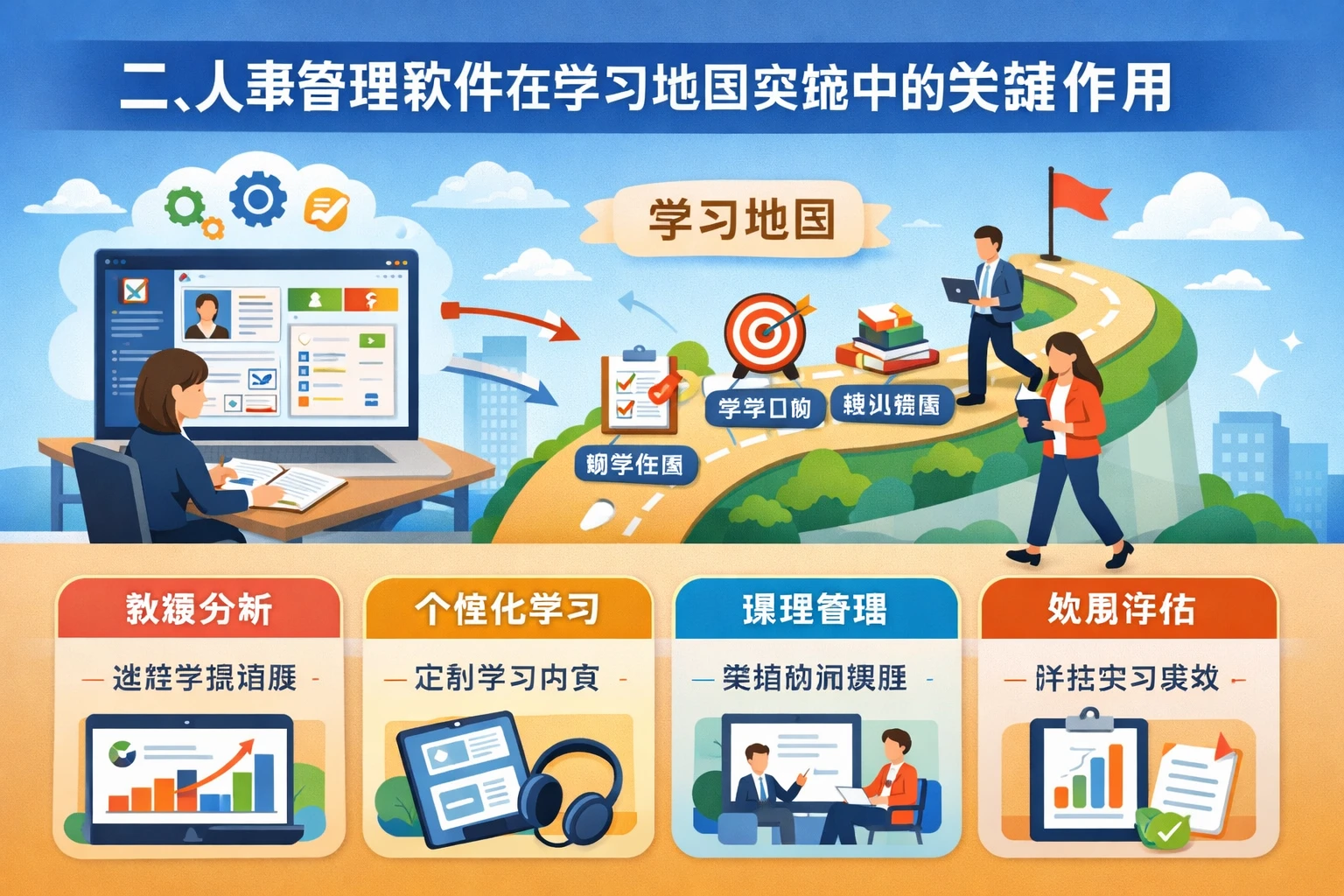 二、人事管理软件在学习地图实施中的关键作用