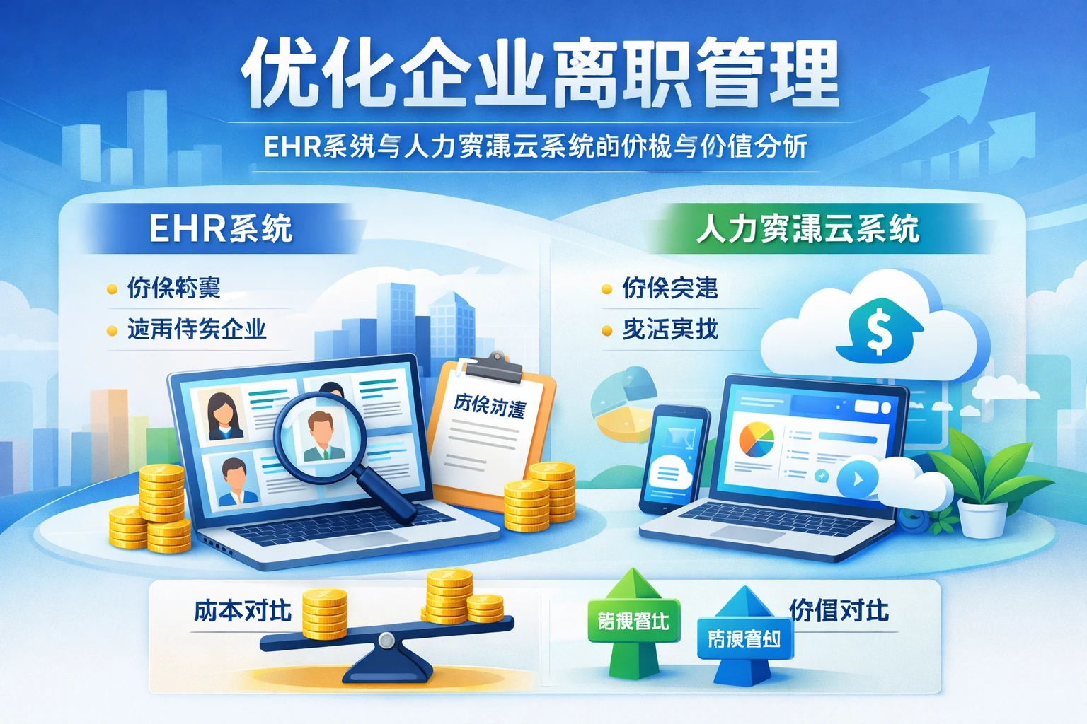 优化企业离职管理：EHR系统与人力资源云系统的价格与价值分析