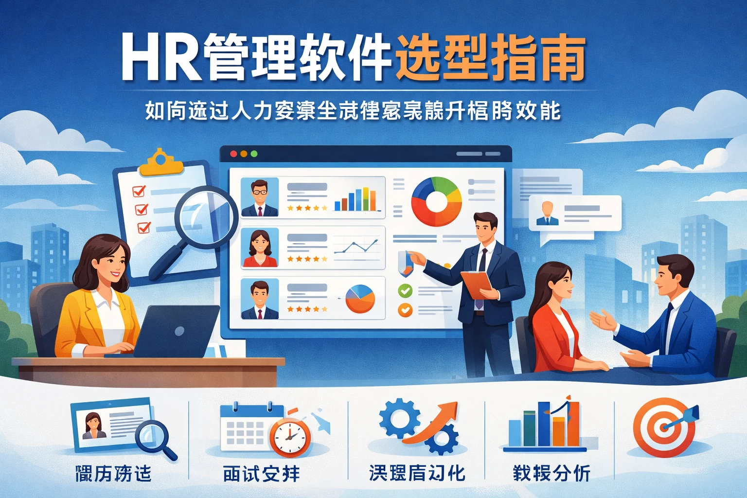 HR管理软件选型指南：如何通过人力资源全流程系统提升招聘效能