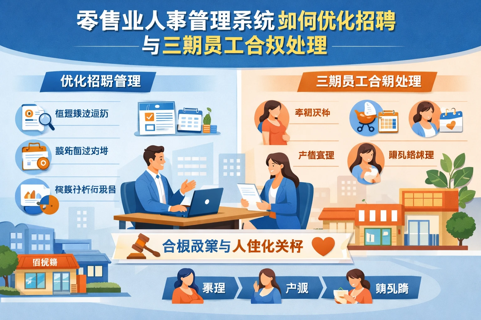 零售业人事管理系统如何优化招聘管理与三期员工合规处理