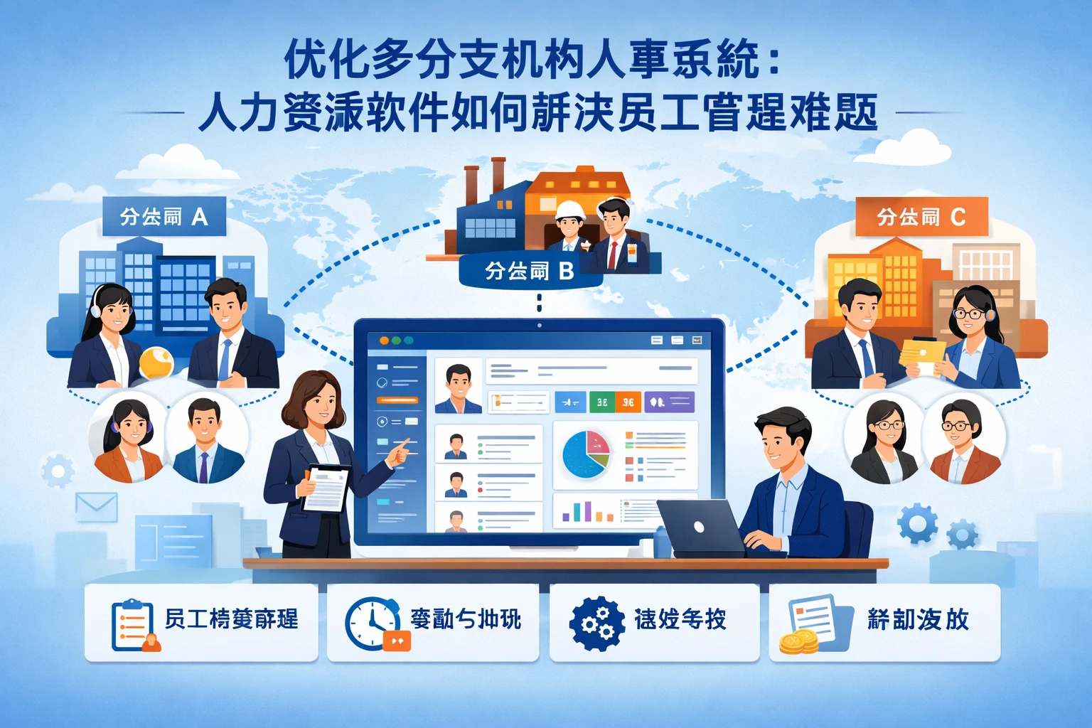 优化多分支机构人事系统：人力资源软件如何解决员工管理难题