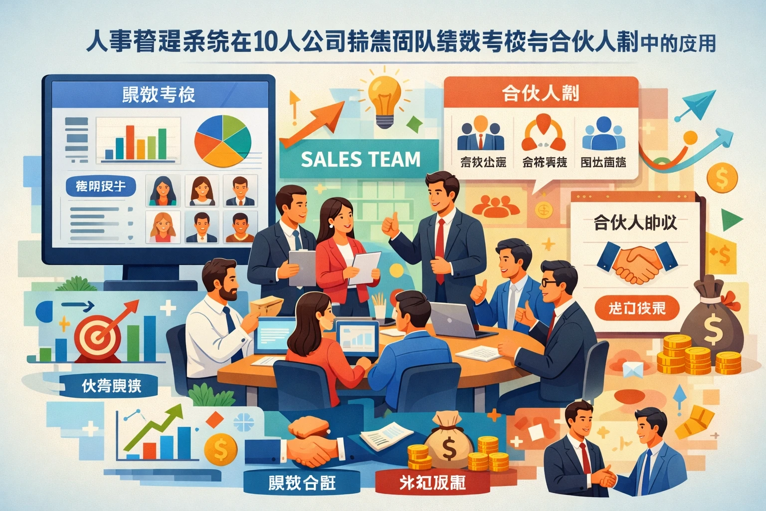 人事管理系统在10人公司销售团队绩效考核与合伙人制中的应用