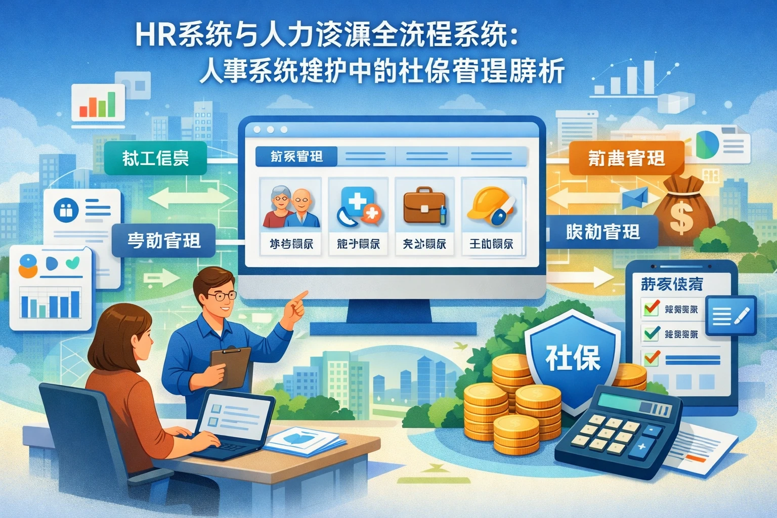 HR系统与人力资源全流程系统：人事系统维护中的社保管理解析