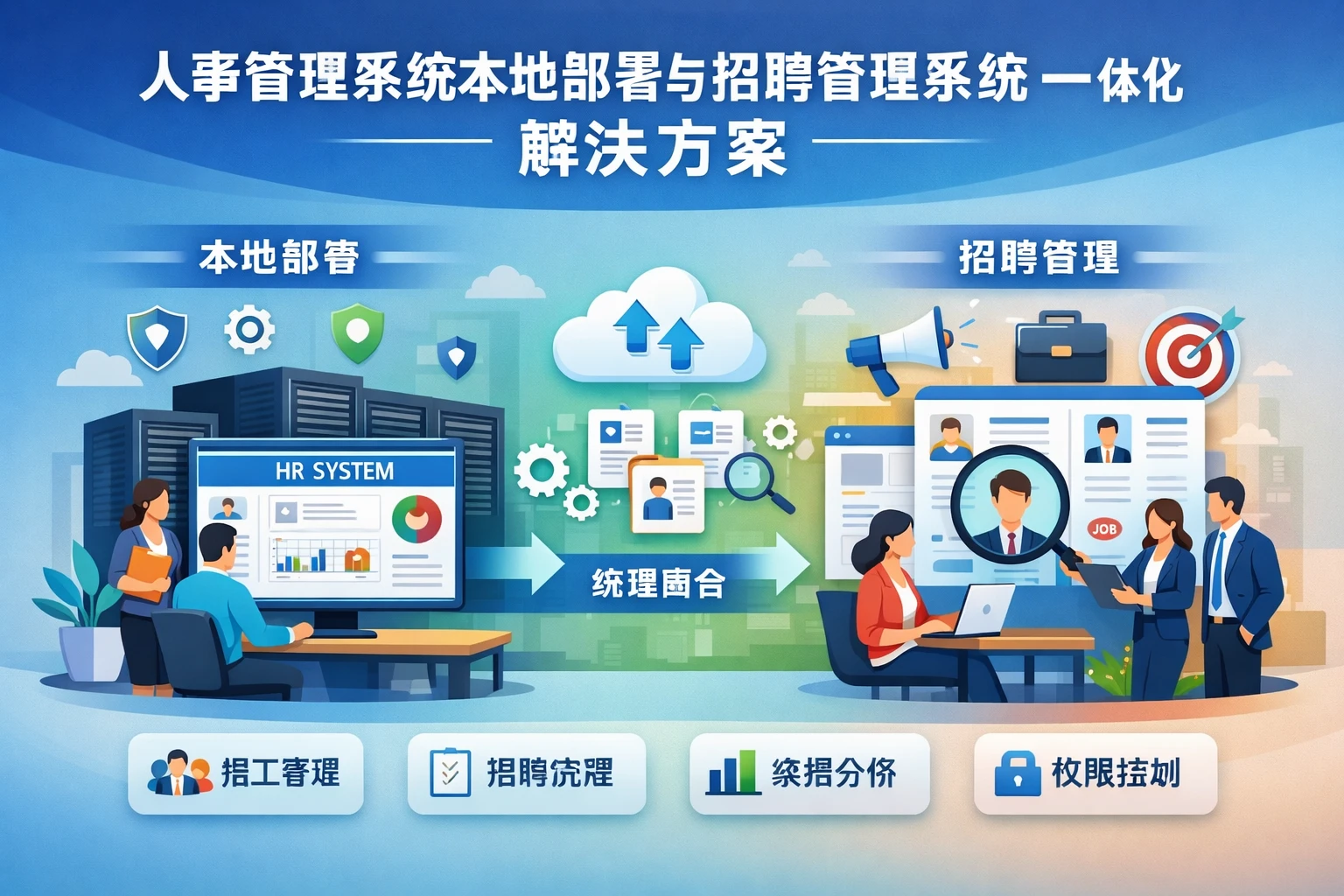 人事管理系统本地部署与招聘管理系统一体化解决方案