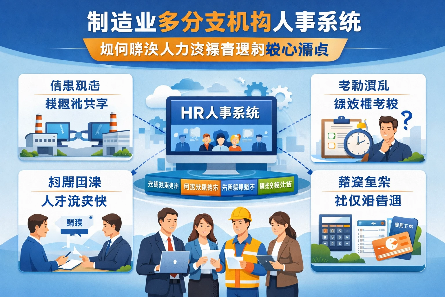 制造业多分支机构人事系统如何解决人力资源管理的核心痛点