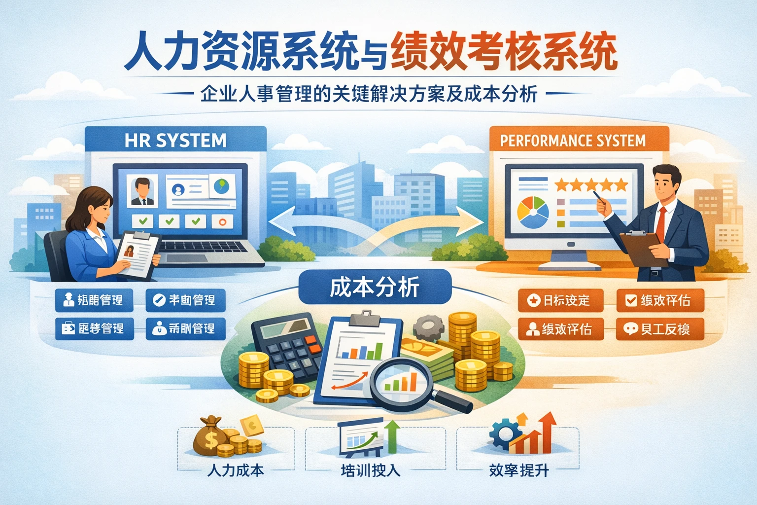 人力资源系统与绩效考核系统：企业人事管理的关键解决方案及成本分析