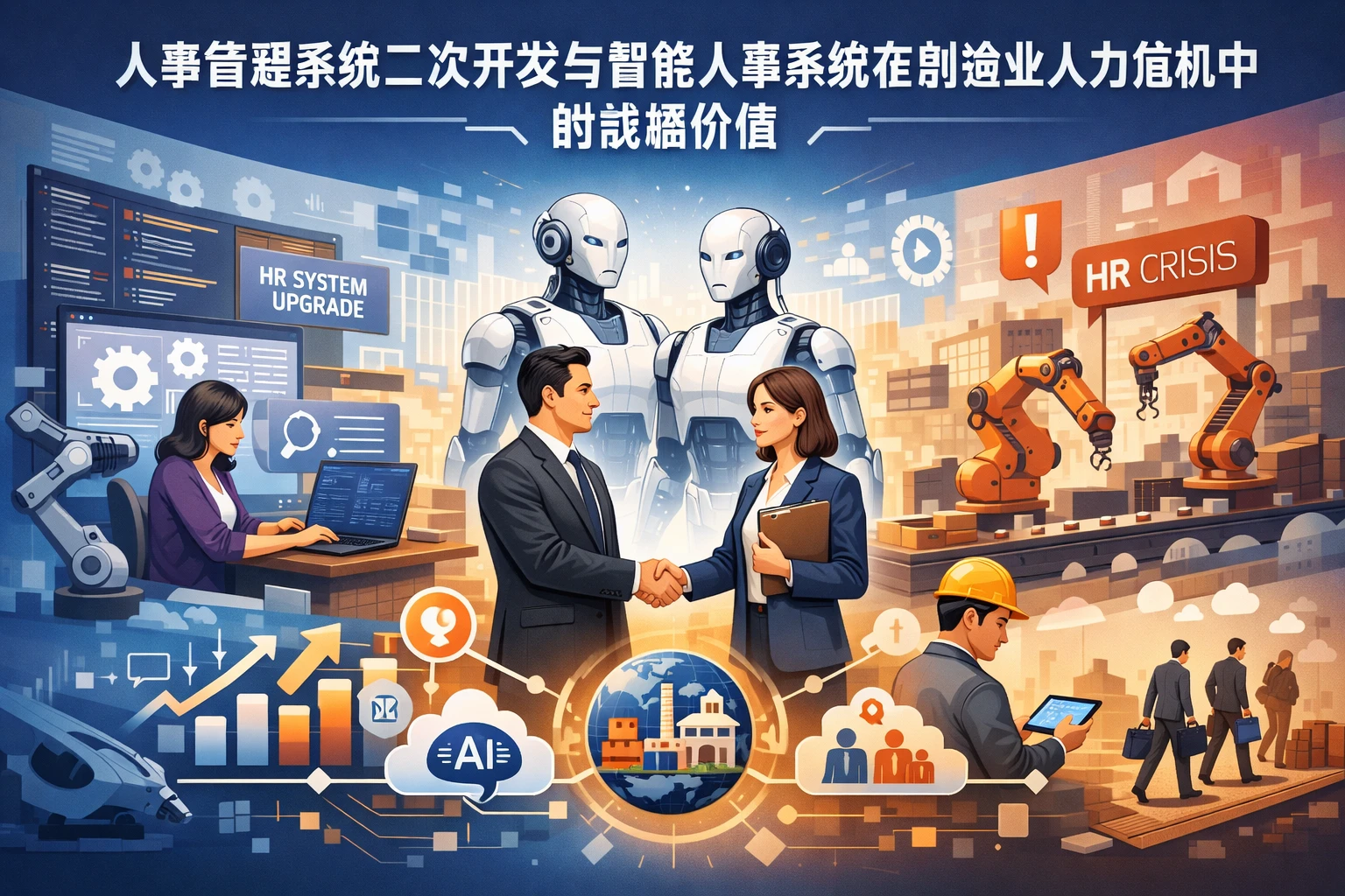 人事管理系统二次开发与智能人事系统在制造业人力危机中的战略价值