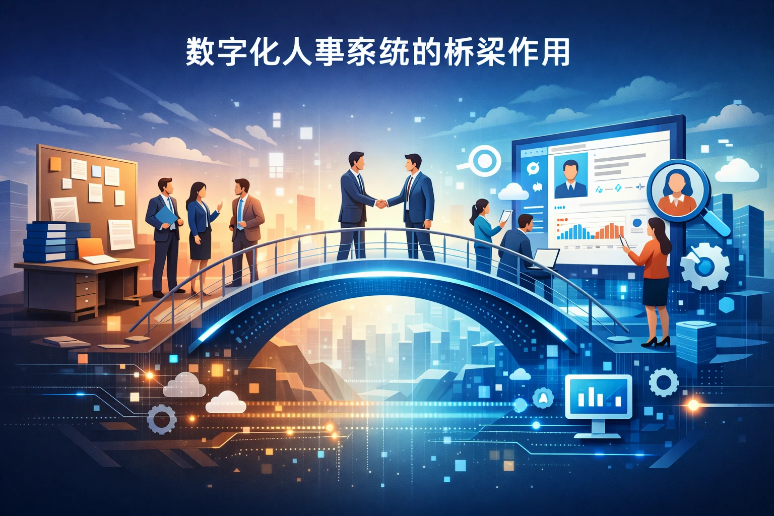 数字化人事系统的桥梁作用