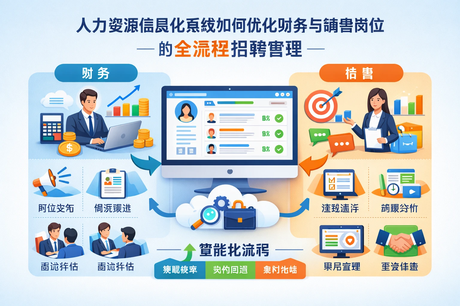 人力资源信息化系统如何优化财务与销售岗位的全流程招聘管理