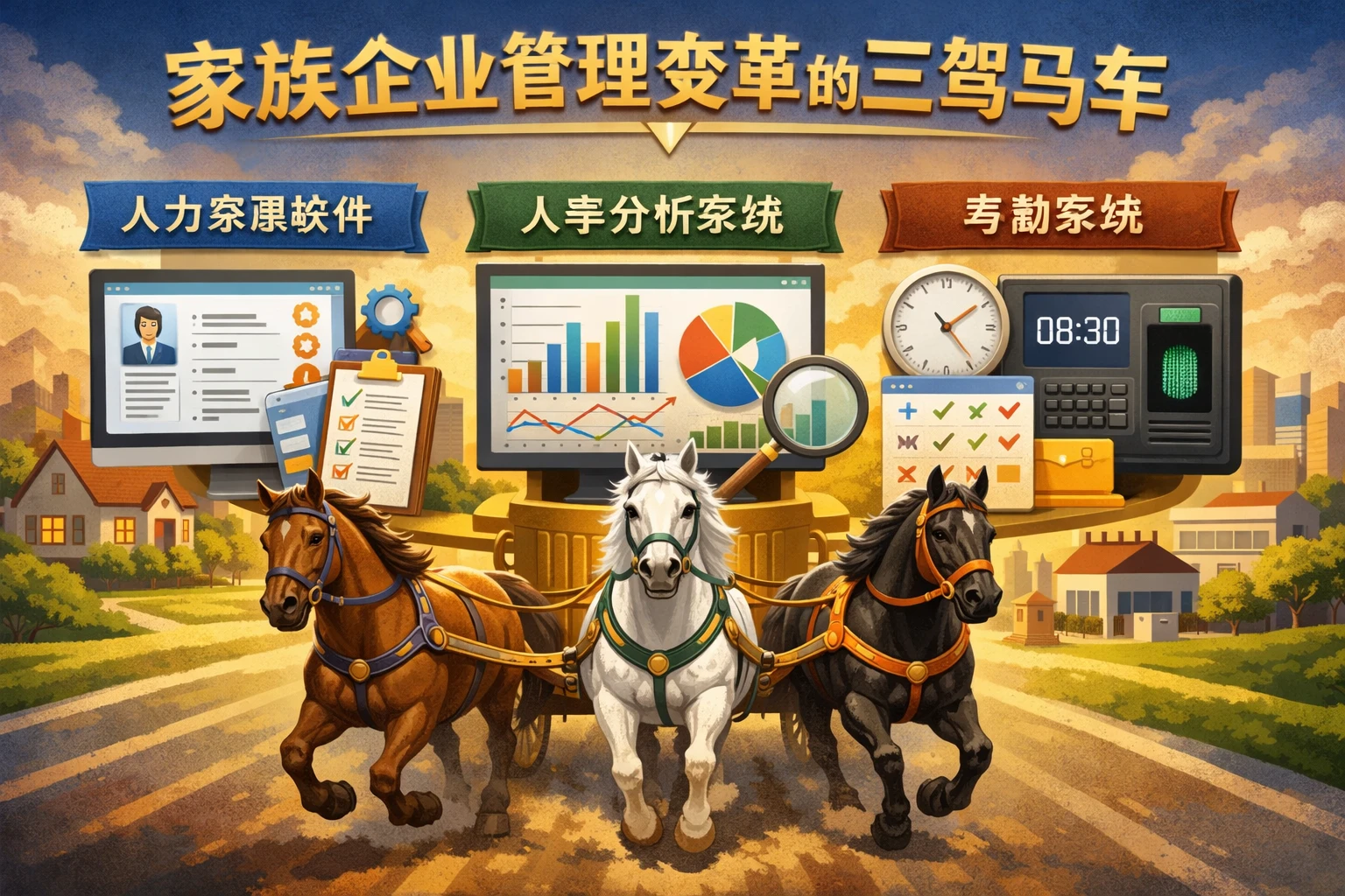 人力资源软件、人事数据分析系统与考勤系统:家族企业管理变革的三驾马车