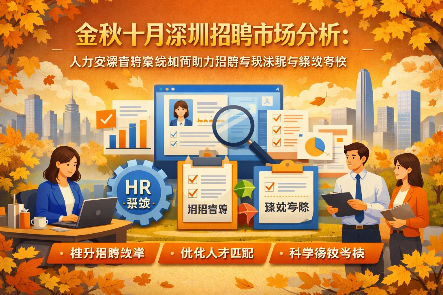 金秋十月深圳招聘市场分析：人力资源管理系统如何助力招聘专员求职与绩效考核