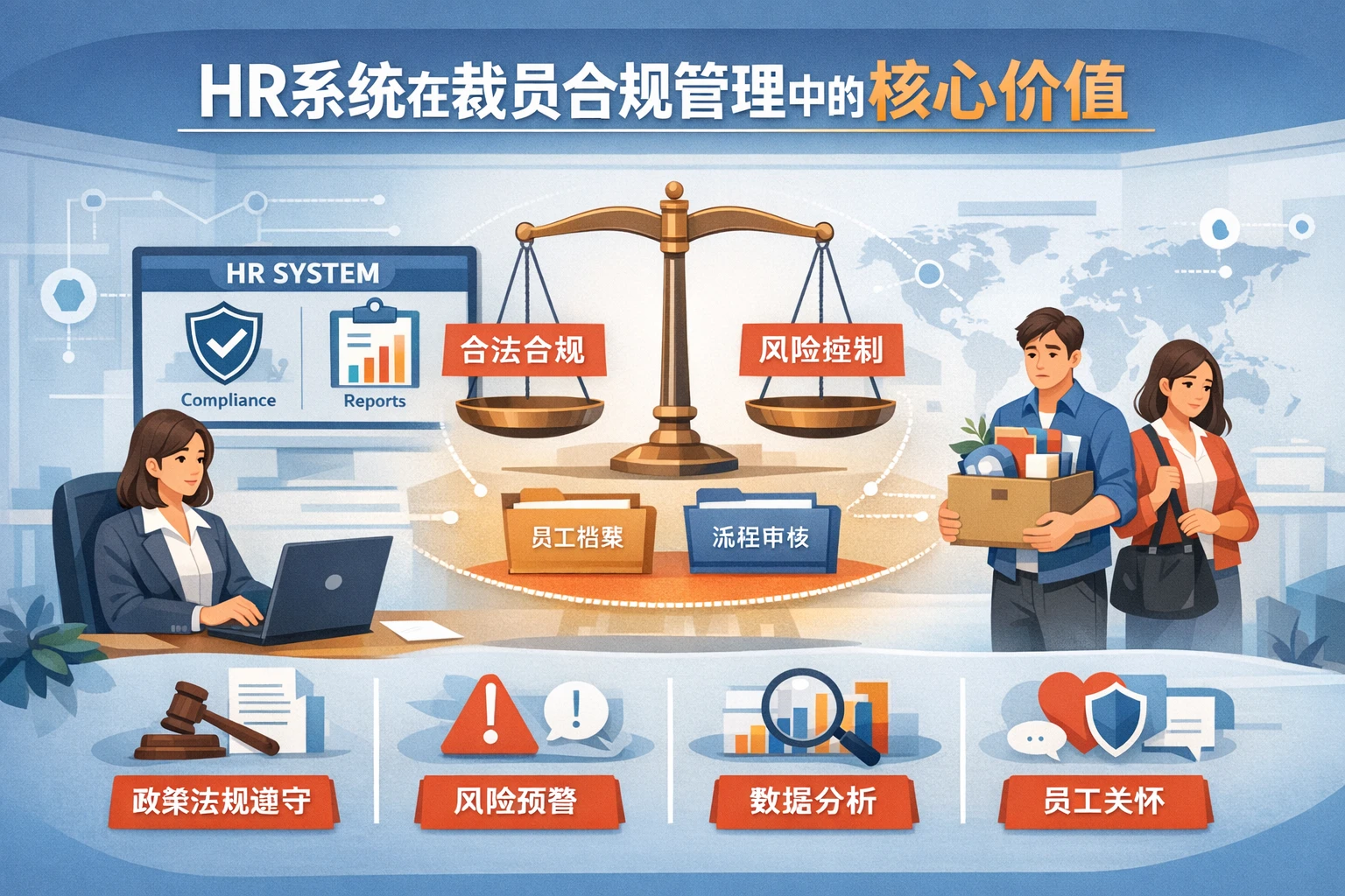 HR系统在裁员合规管理中的核心价值