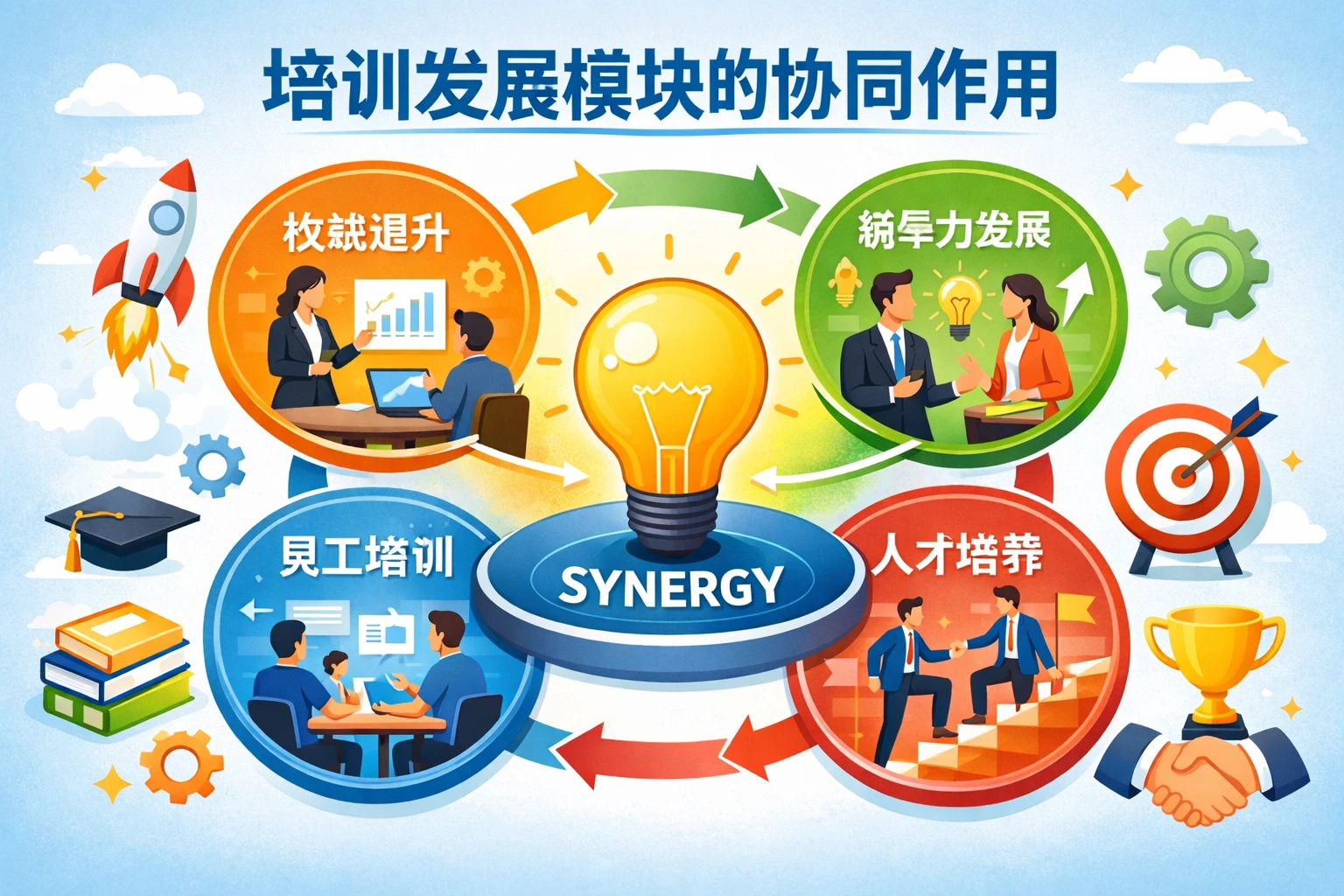 培训发展模块的协同作用