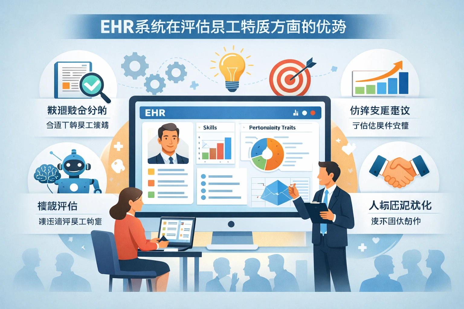 EHR系统在评估员工特质方面的优势