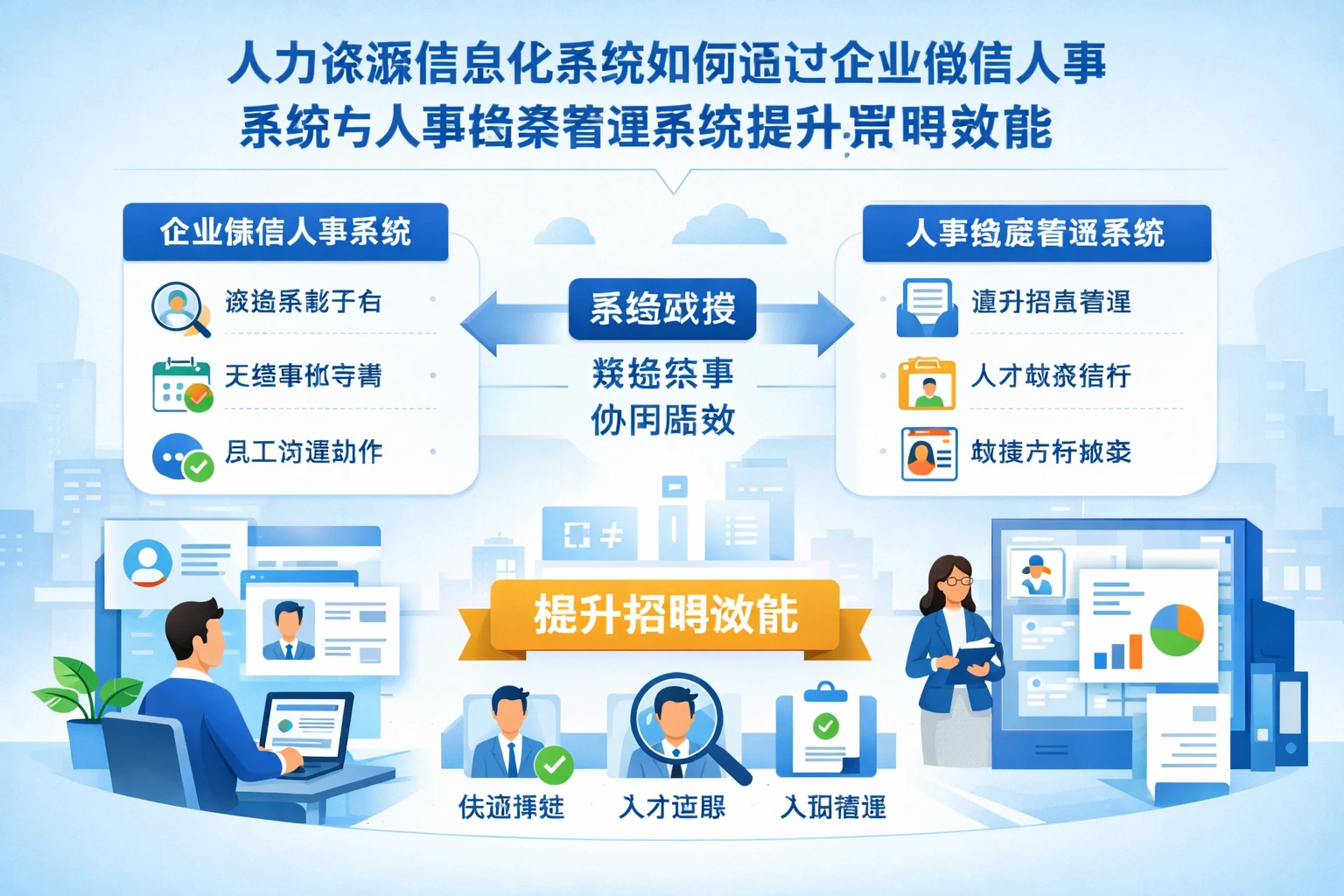 人力资源信息化系统如何通过企业微信人事系统与人事档案管理系统提升招聘效能