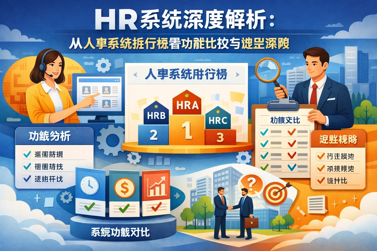 HR系统深度解析:从人事系统排行榜看功能比较与选型策略