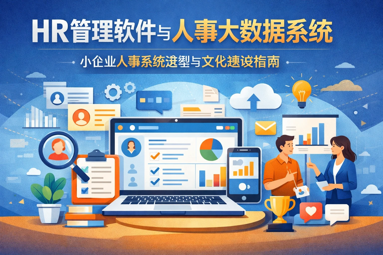 HR管理软件与人事大数据系统：小企业人事系统选型与文化建设指南