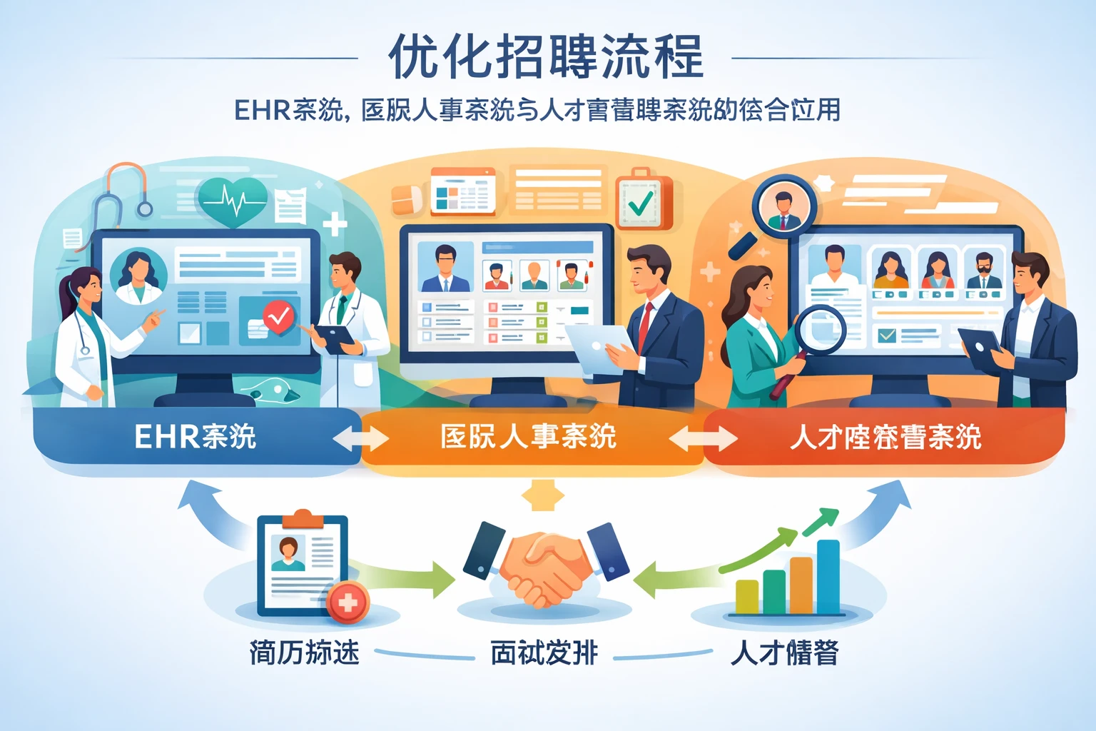 优化招聘流程：EHR系统、医院人事系统与人才库管理系统的综合应用