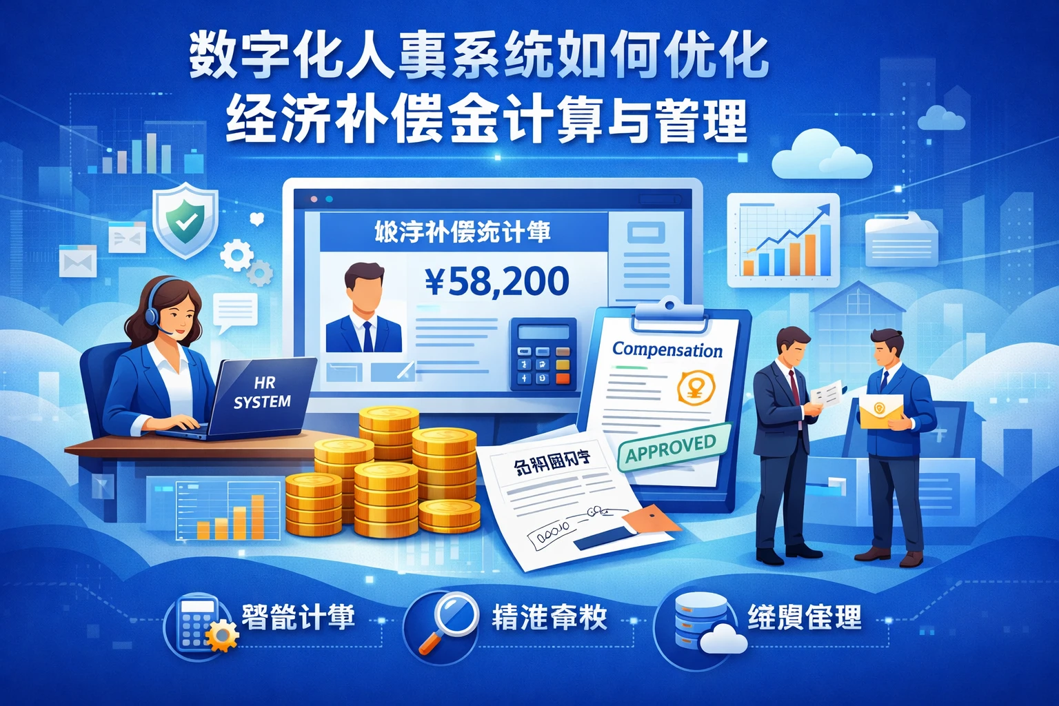 数字化人事系统如何优化经济补偿金计算与管理