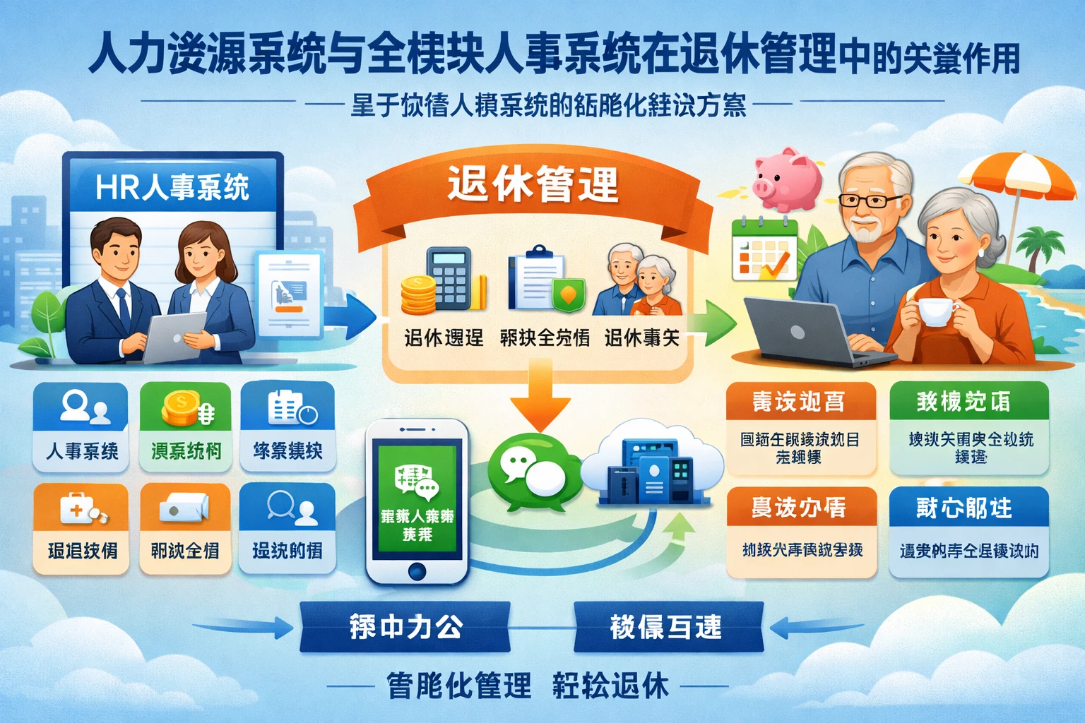 人力资源系统与全模块人事系统在退休管理中的关键作用——基于微信人事系统的智能化解决方案
