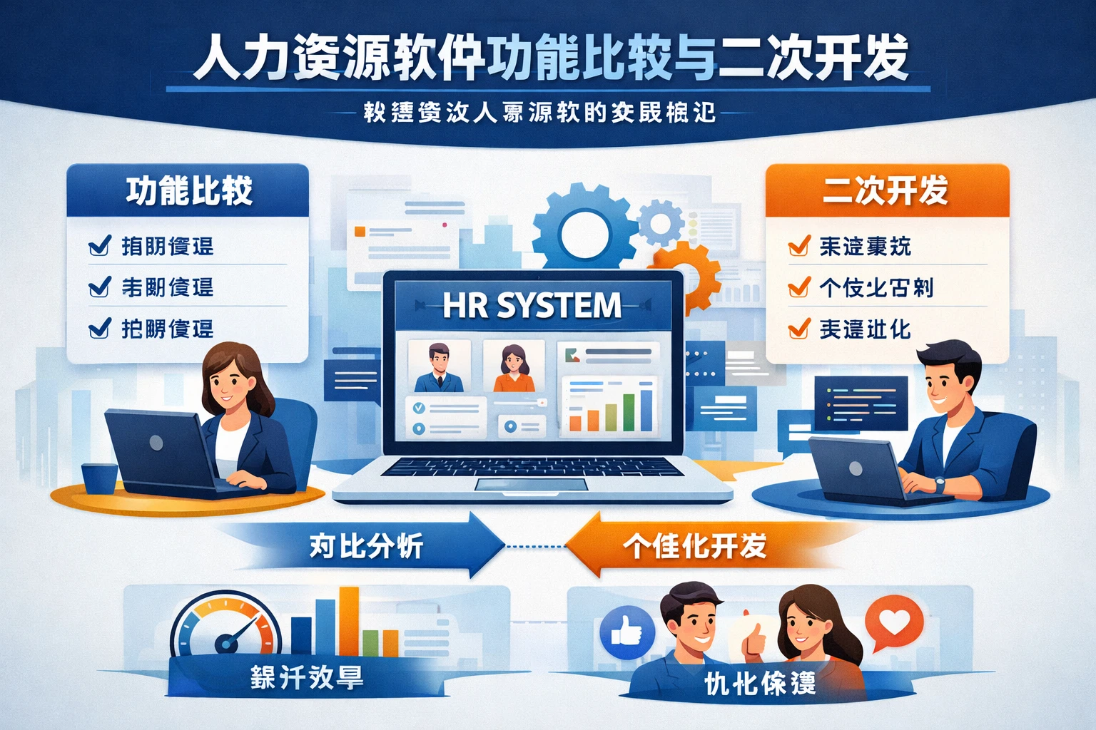 人力资源软件功能比较与二次开发：构建高效人事系统的关键路径