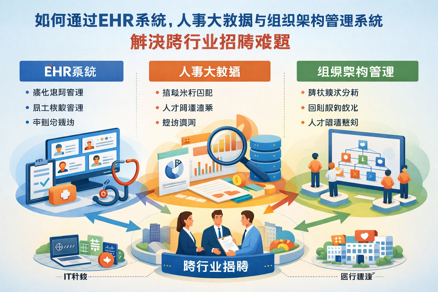 如何通过EHR系统、人事大数据与组织架构管理系统解决跨行业招聘难题