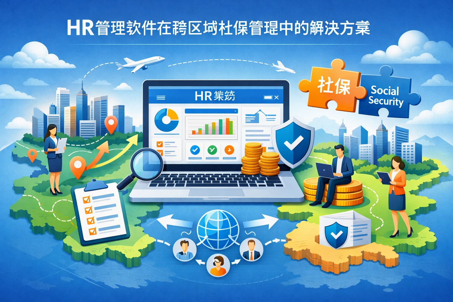 HR管理软件在跨区域社保管理中的解决方案