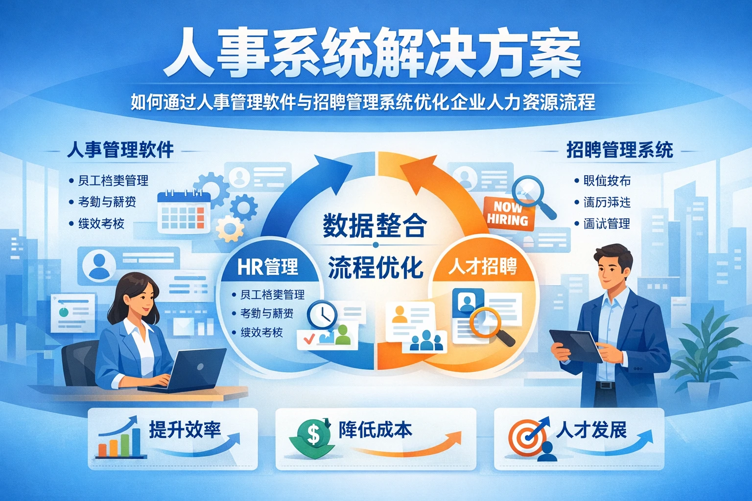 人事系统解决方案：如何通过人事管理软件与招聘管理系统优化企业人力资源流程