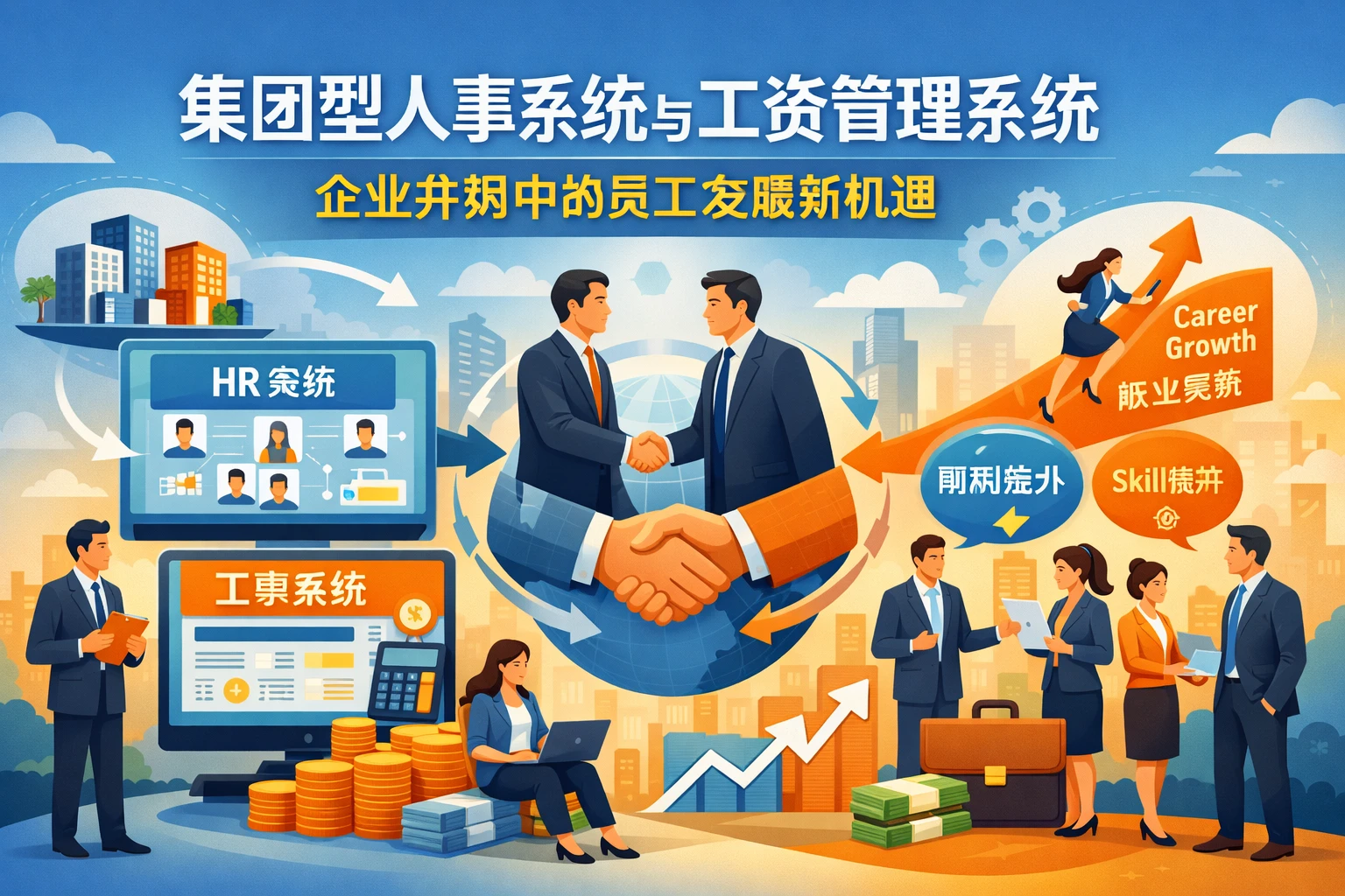 集团型人事系统与工资管理系统：企业并购中的员工发展新机遇