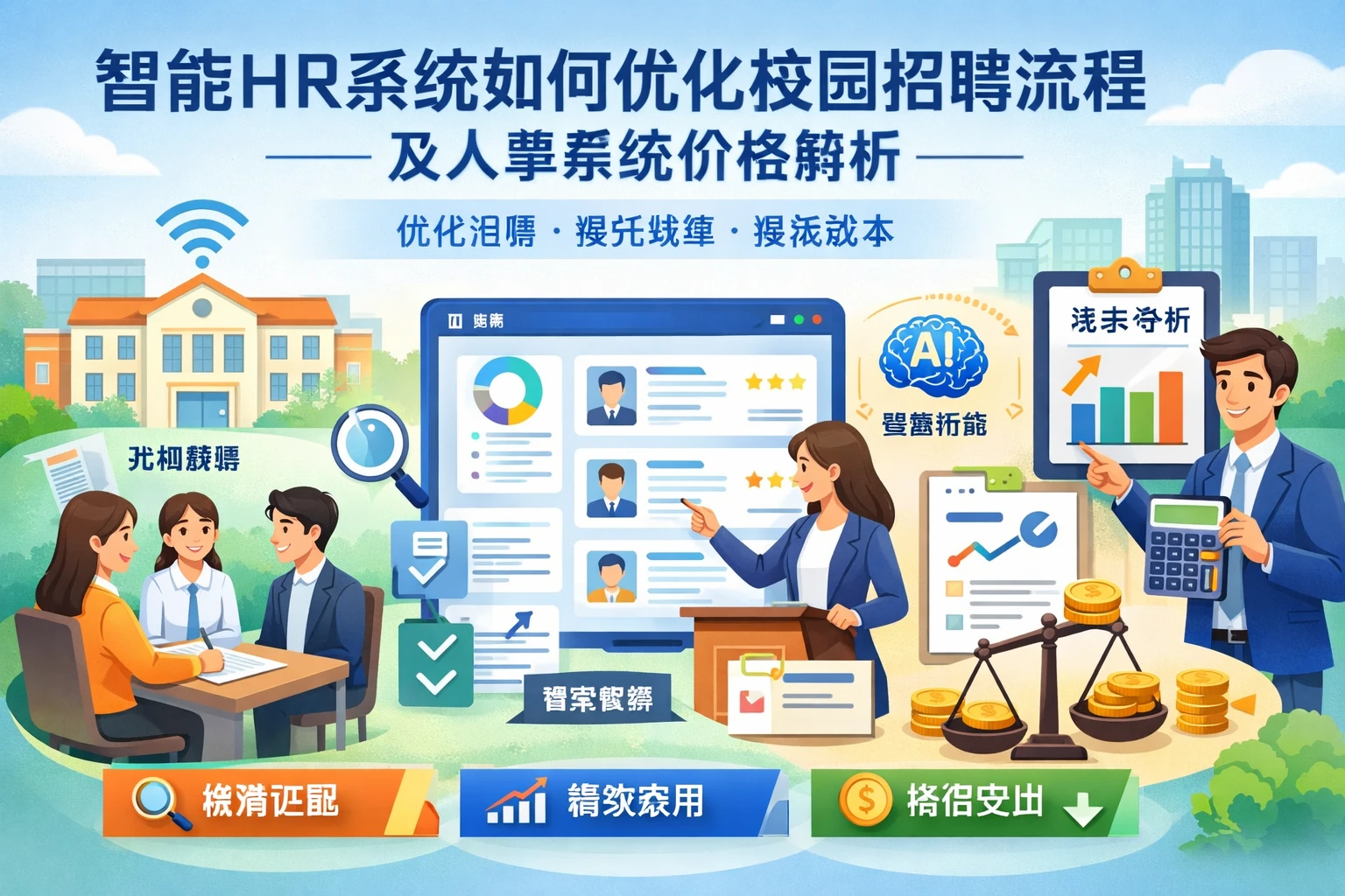 智能HR系统如何优化校园招聘流程及人事系统价格解析