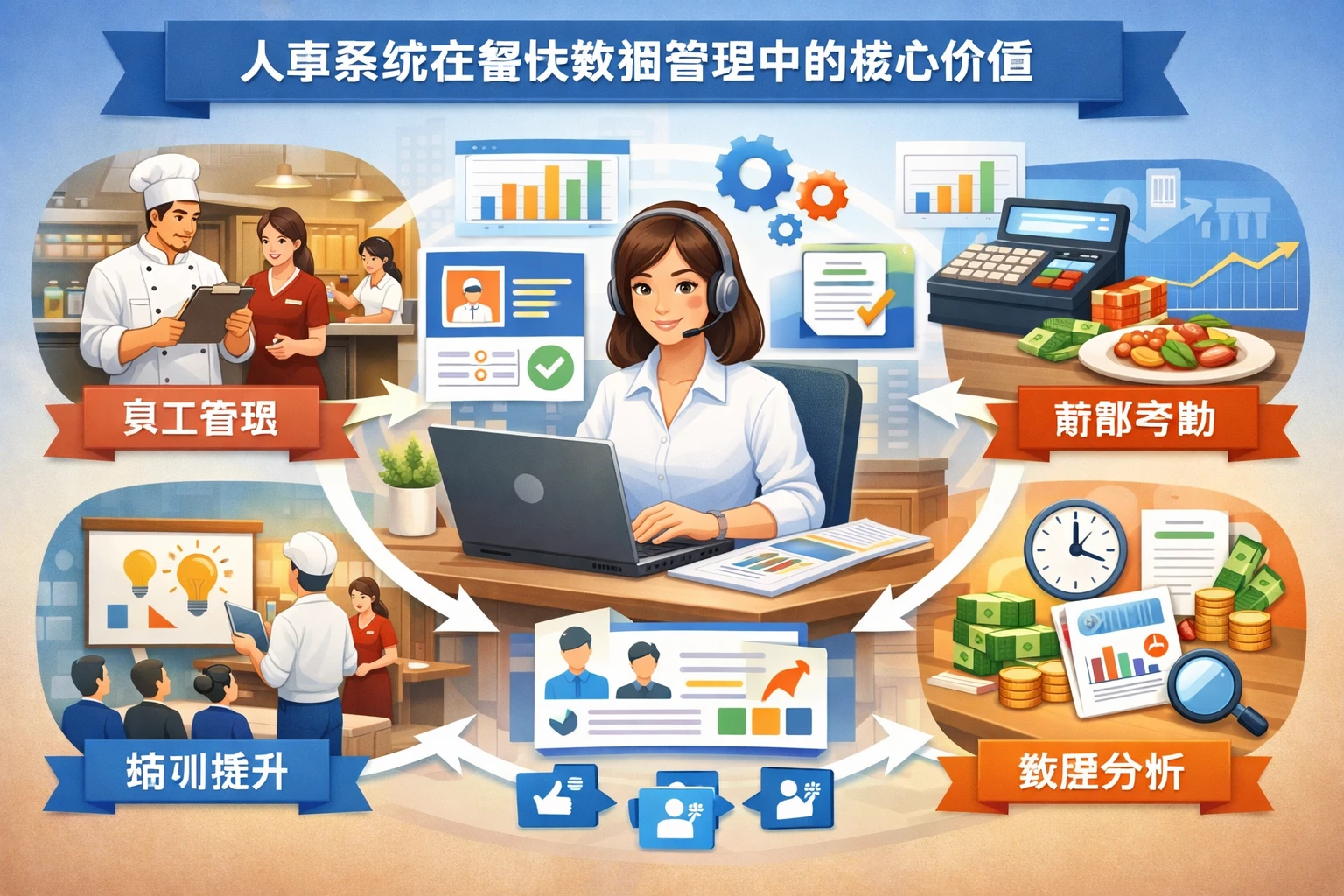 人事系统在餐饮数据管理中的核心价值