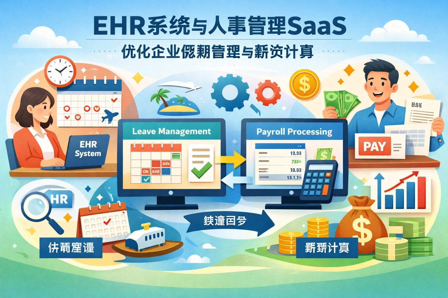 EHR系统与人事管理SaaS如何优化企业假期管理与薪资计算