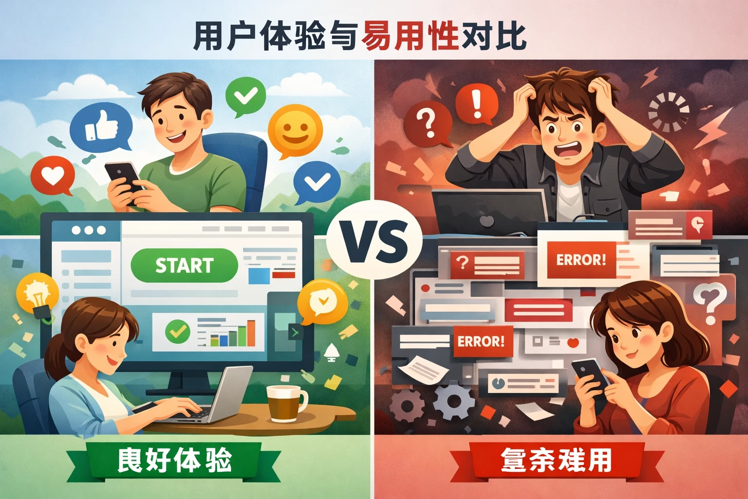用户体验与易用性对比