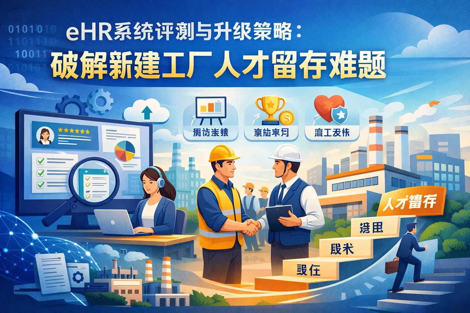 eHR系统评测与升级策略:破解新建工厂人才留存难题