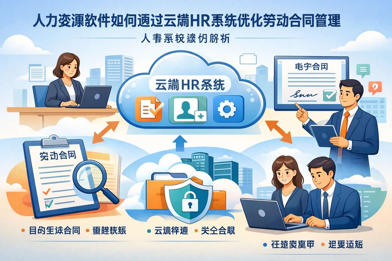人力资源软件如何通过云端HR系统优化劳动合同管理：人事系统案例解析