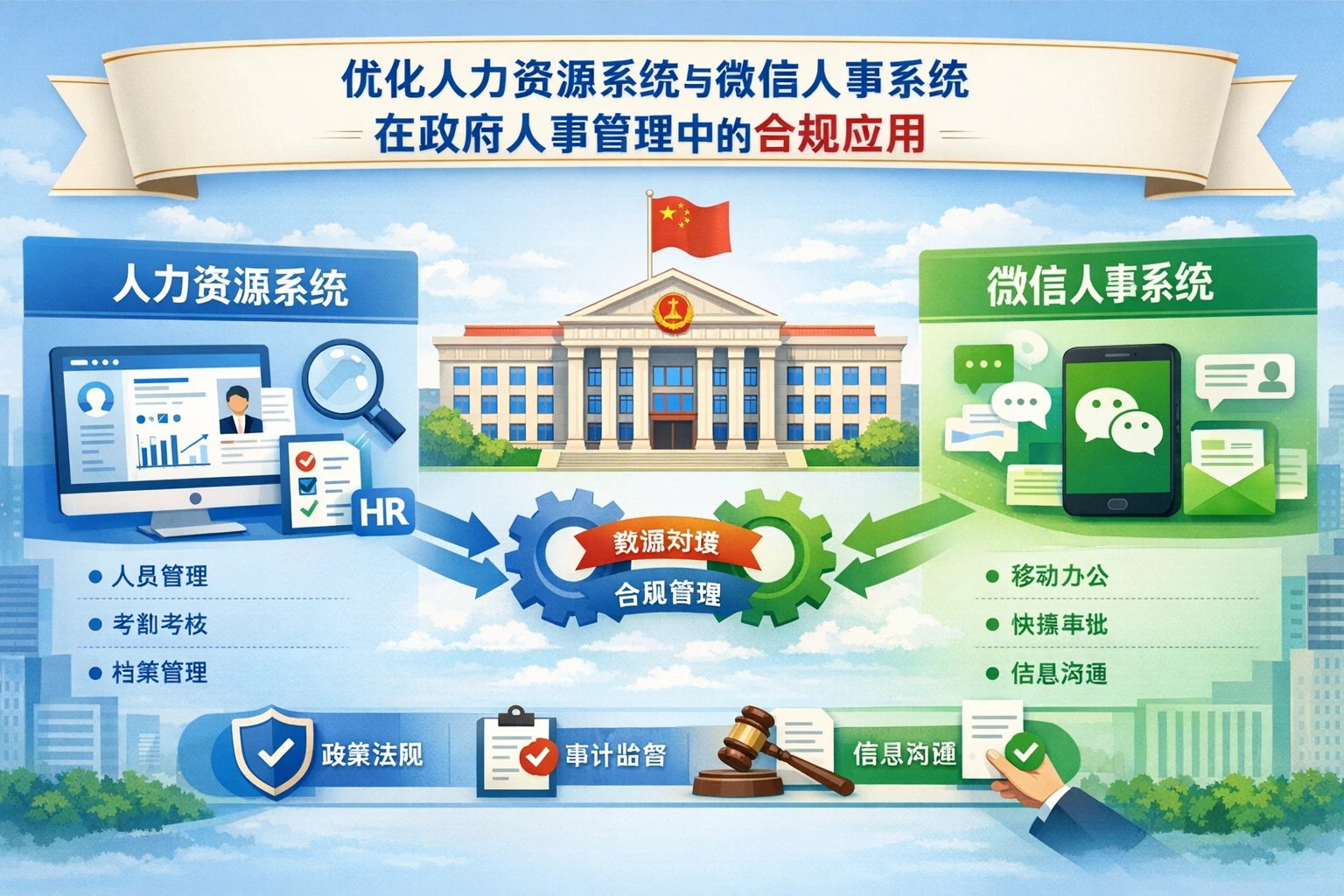 优化人力资源系统与微信人事系统在政府人事管理中的合规应用