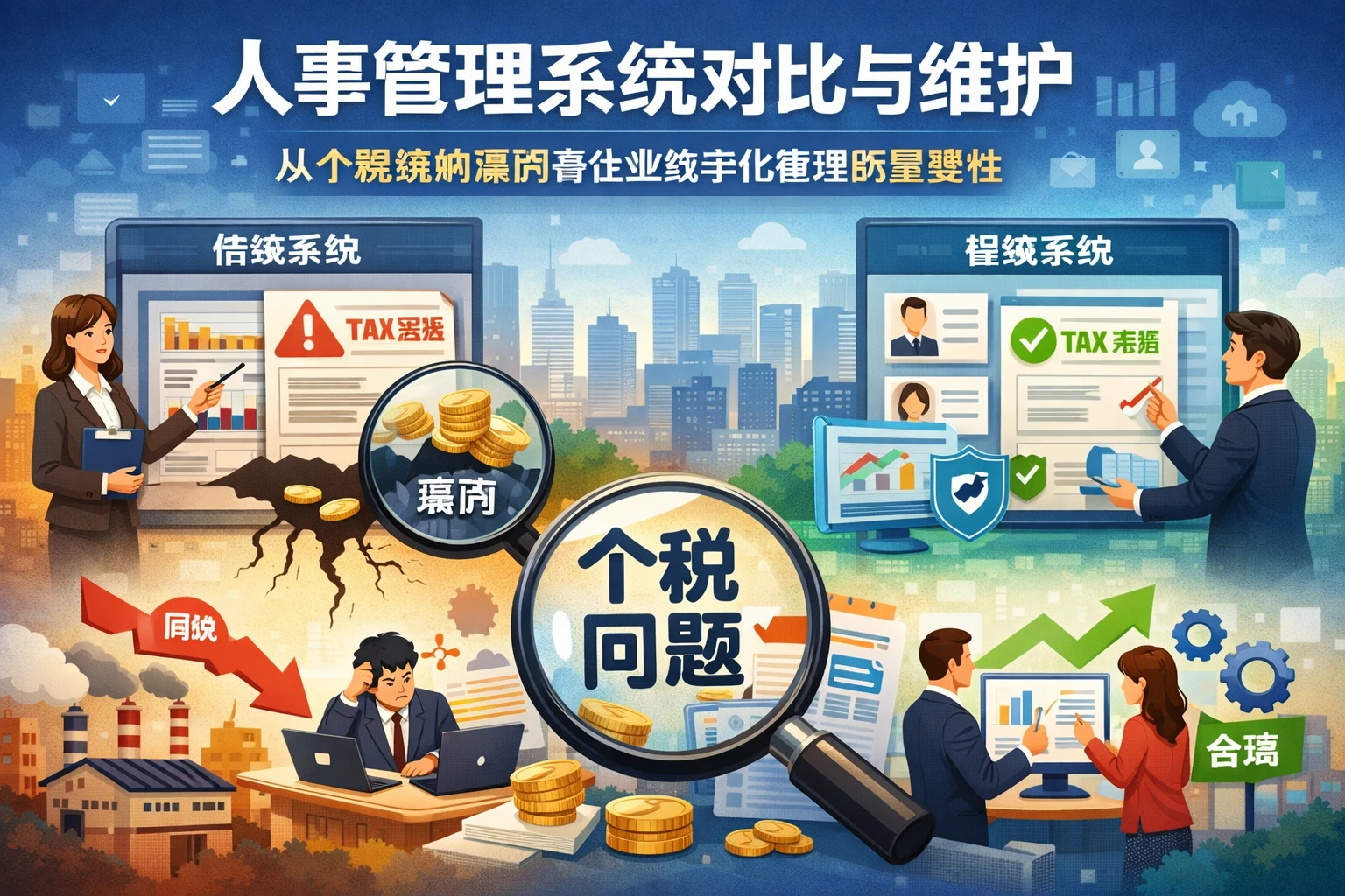 人事管理系统对比与维护：从个税缴纳漏洞看企业数字化管理的重要性
