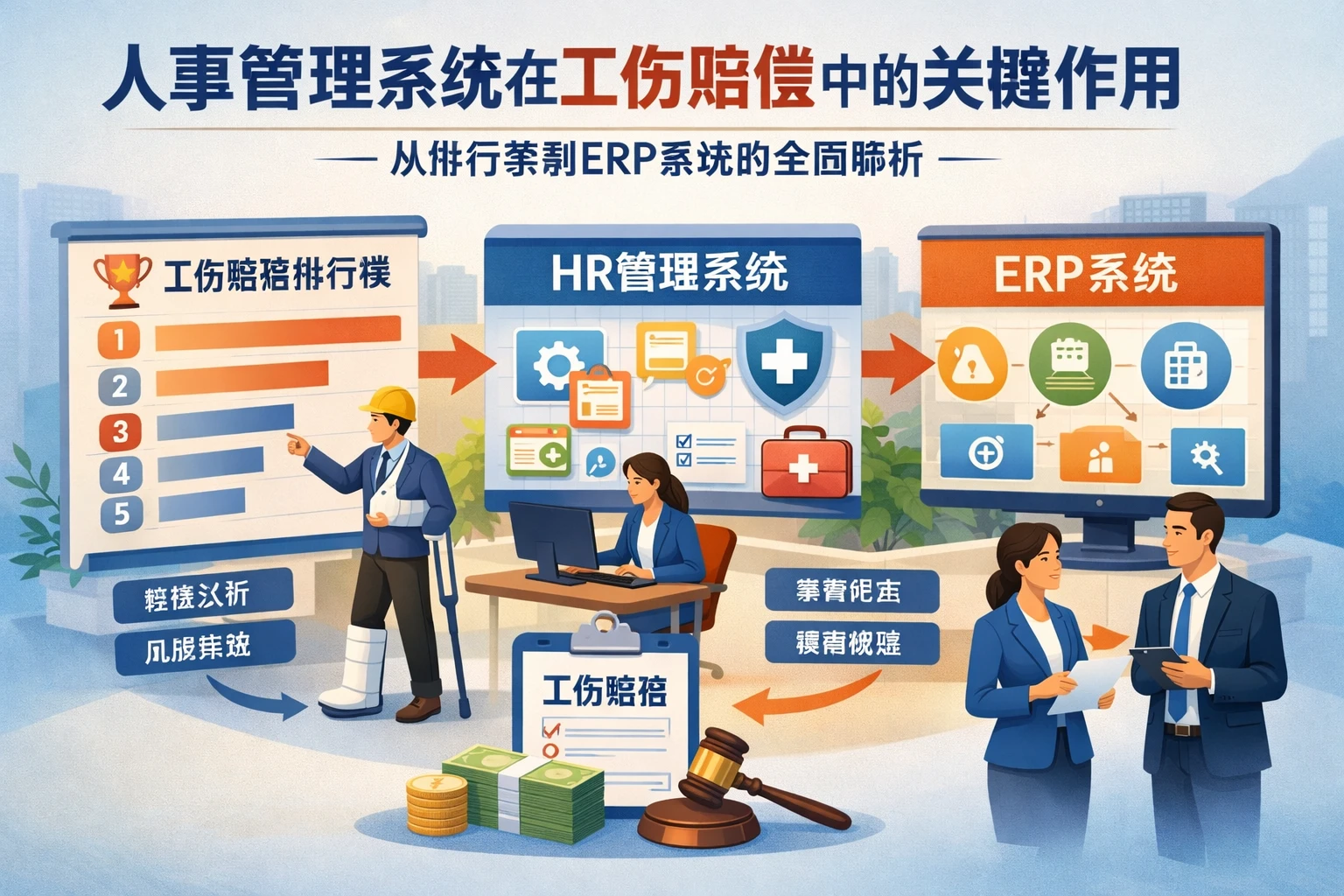 人事管理系统在工伤赔偿中的关键作用：从排行榜到ERP系统的全面解析
