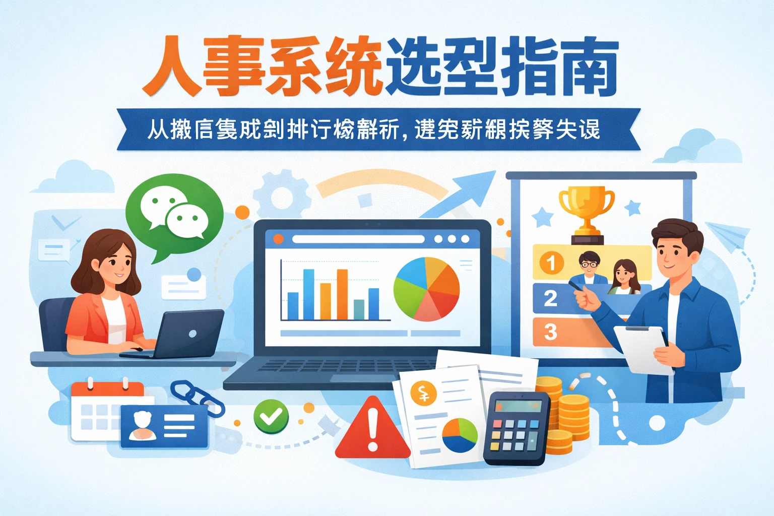 人事系统选型指南：从微信集成到排行榜解析，避免薪酬核算失误
