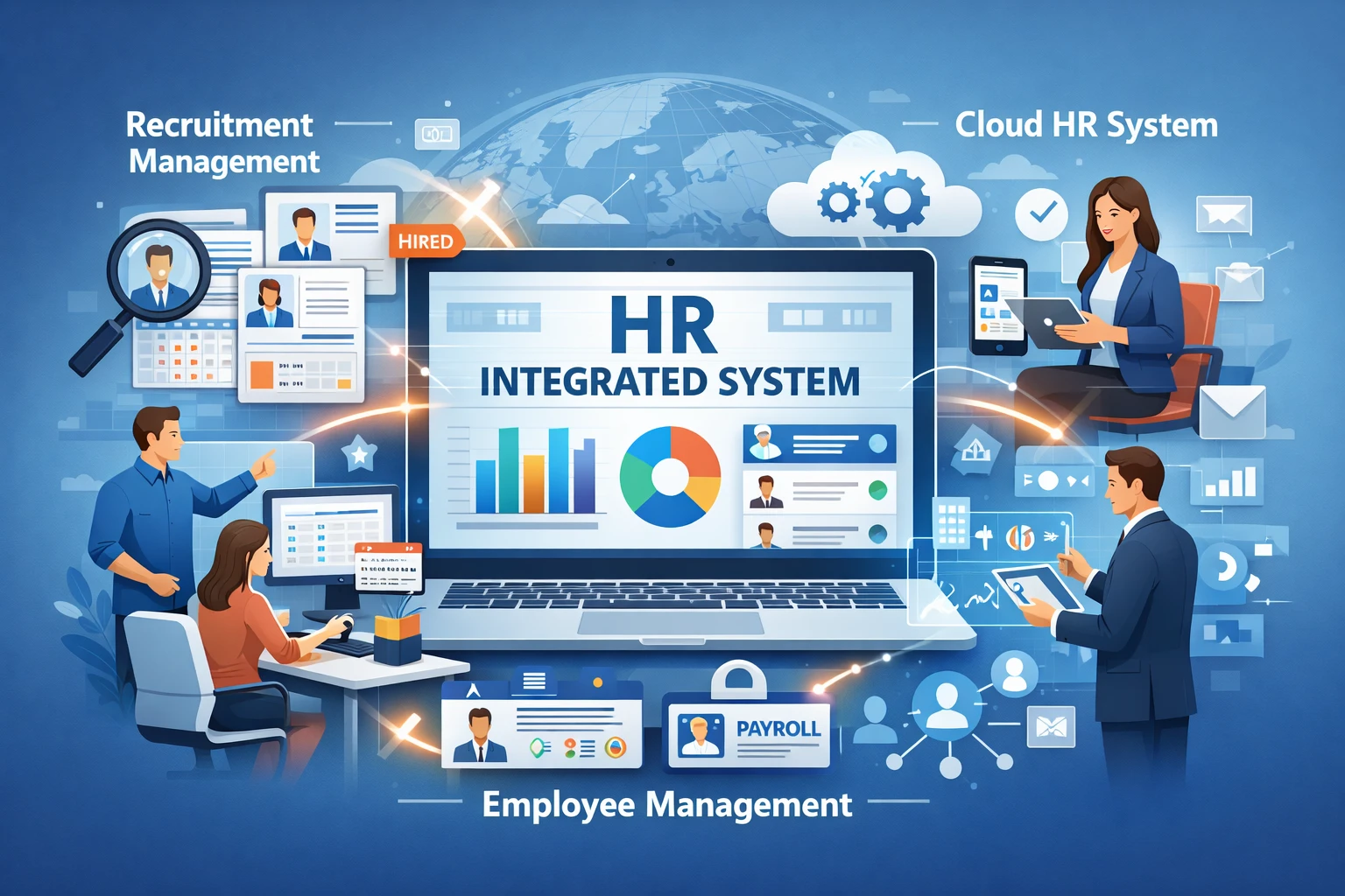 现代企业人事管理系统、招聘管理系统与云人事系统的整合应用